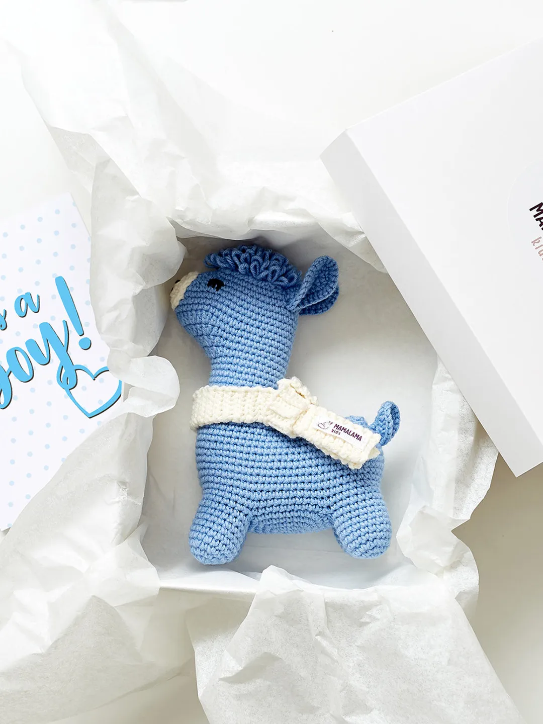 Gift for mom to be crochet llama toy for newborn boy Pregnancy present box New mommy parent set Expecting basket Cute alpaca plush nursery
