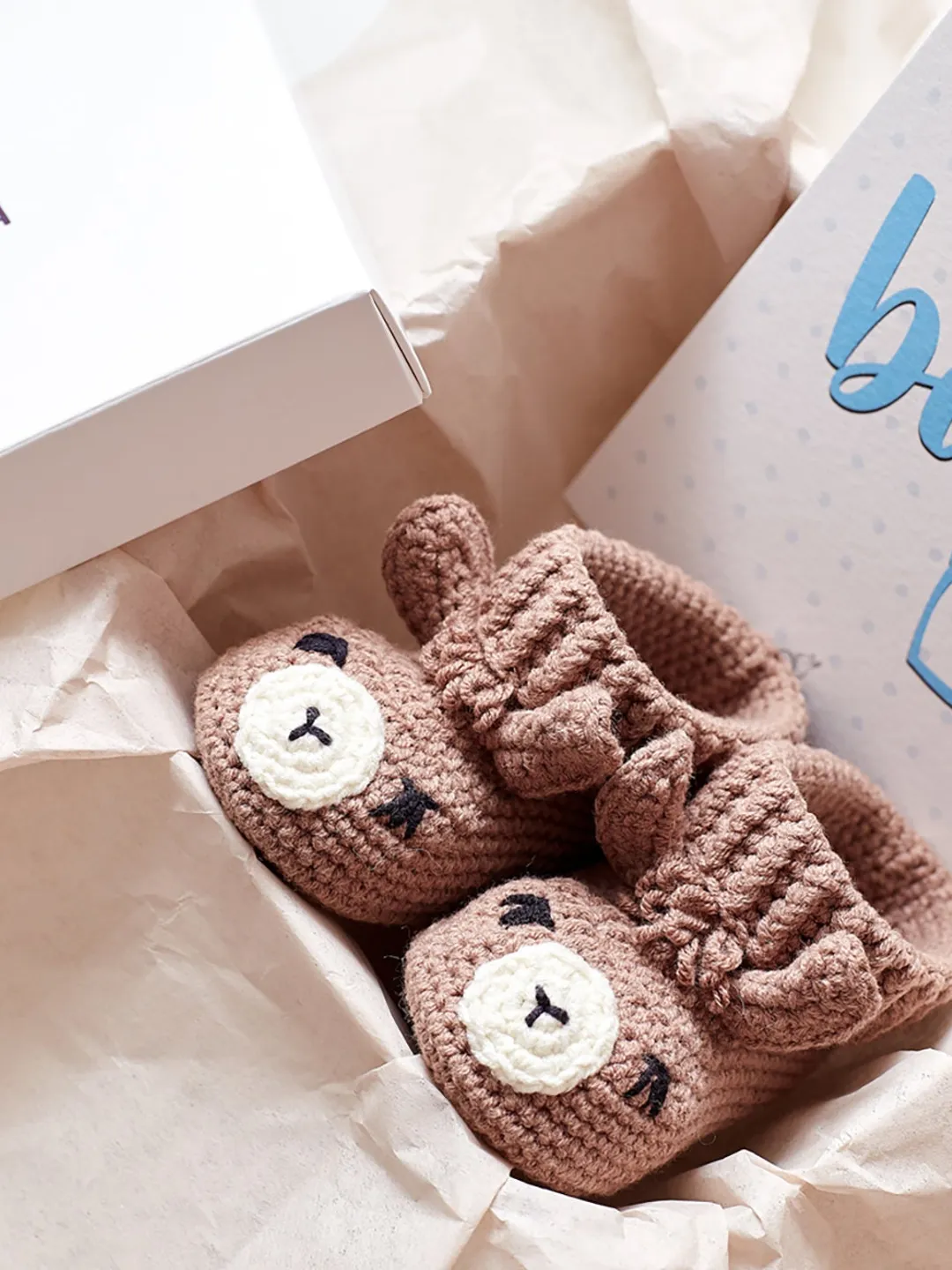Gender reveal pregnancy gift baby animal booties congrats its a boy Baby shower new mom announcement set Sympathy new baby on board nursery