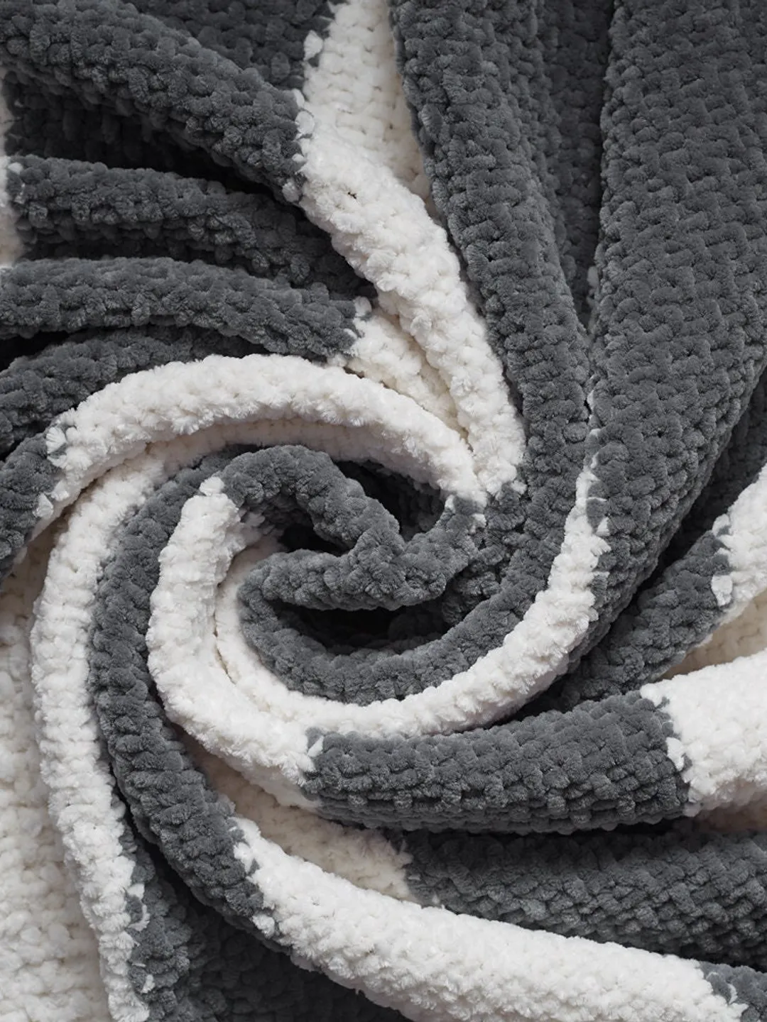 Pregnancy baby blanket gift Striped grey white nursery decor Soft warm newborn wrap Coming home outfit Baptism Christening present girl boy