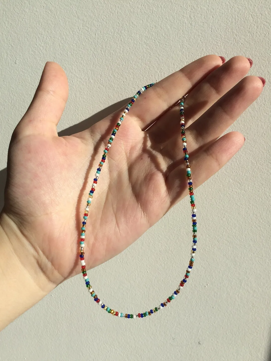 Beaded multicolored choker Seed bead necklace Multicolor necklace Choker made of beads Choker necklace Beaded choker Trendy necklaces