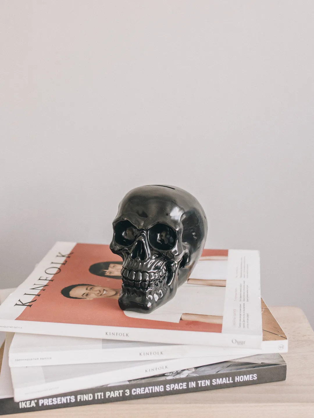 Skull black gift for him succulent seeds skull planter Skull piggy bank Vase Pen holder Makeup organizer Skull decor Day of the death