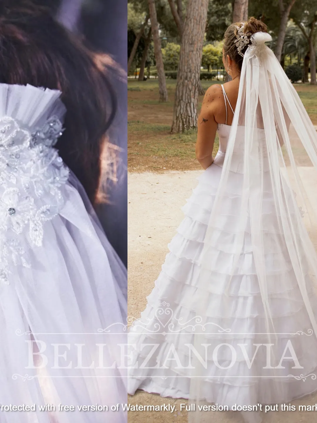 Two layer veil Sheer wedding veil Sheer Drop Wedding Veil Illusion Bridal Veil Blusher Raw Edge Veil Drape Veil Soft Long Veil Waltz Chapel