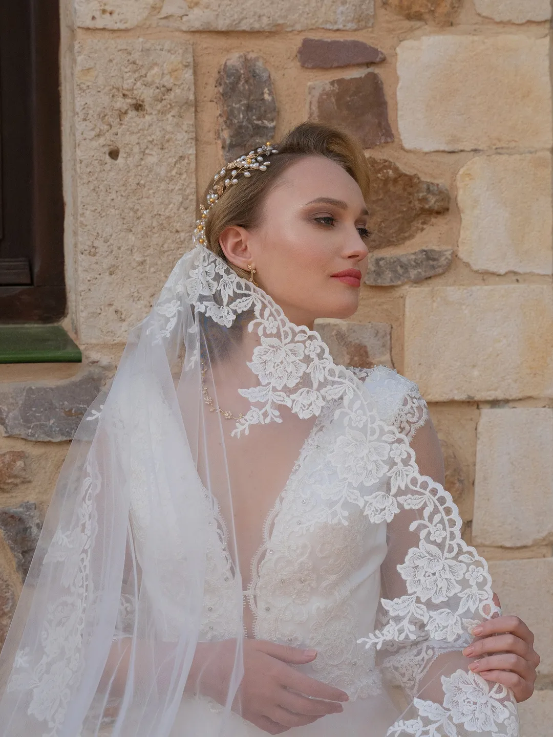 spanish veil dresses Lillis-Spanish style mantilla lace communion veil – Bella-Tiara