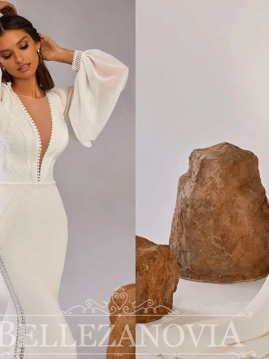 Mermaid Wedding Dress Flower Lace Wedding Dress Long Sleeve Wedding Dress Backless Wedding Dress Bridal Dress With Sleeves Dress Plus Size