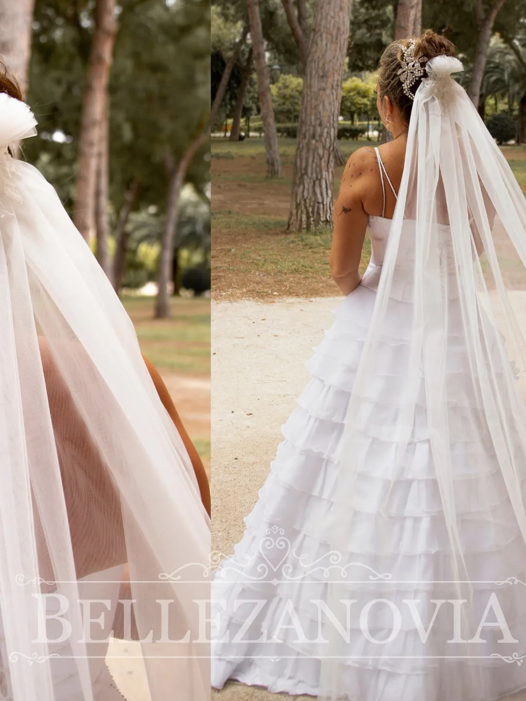 Double layer veil Sheer wedding veil Sheer Drop Wedding Veil Illusion Bridal Veil Blusher Raw Edge Veil Drape Veil Long Veil Waltz Chapel