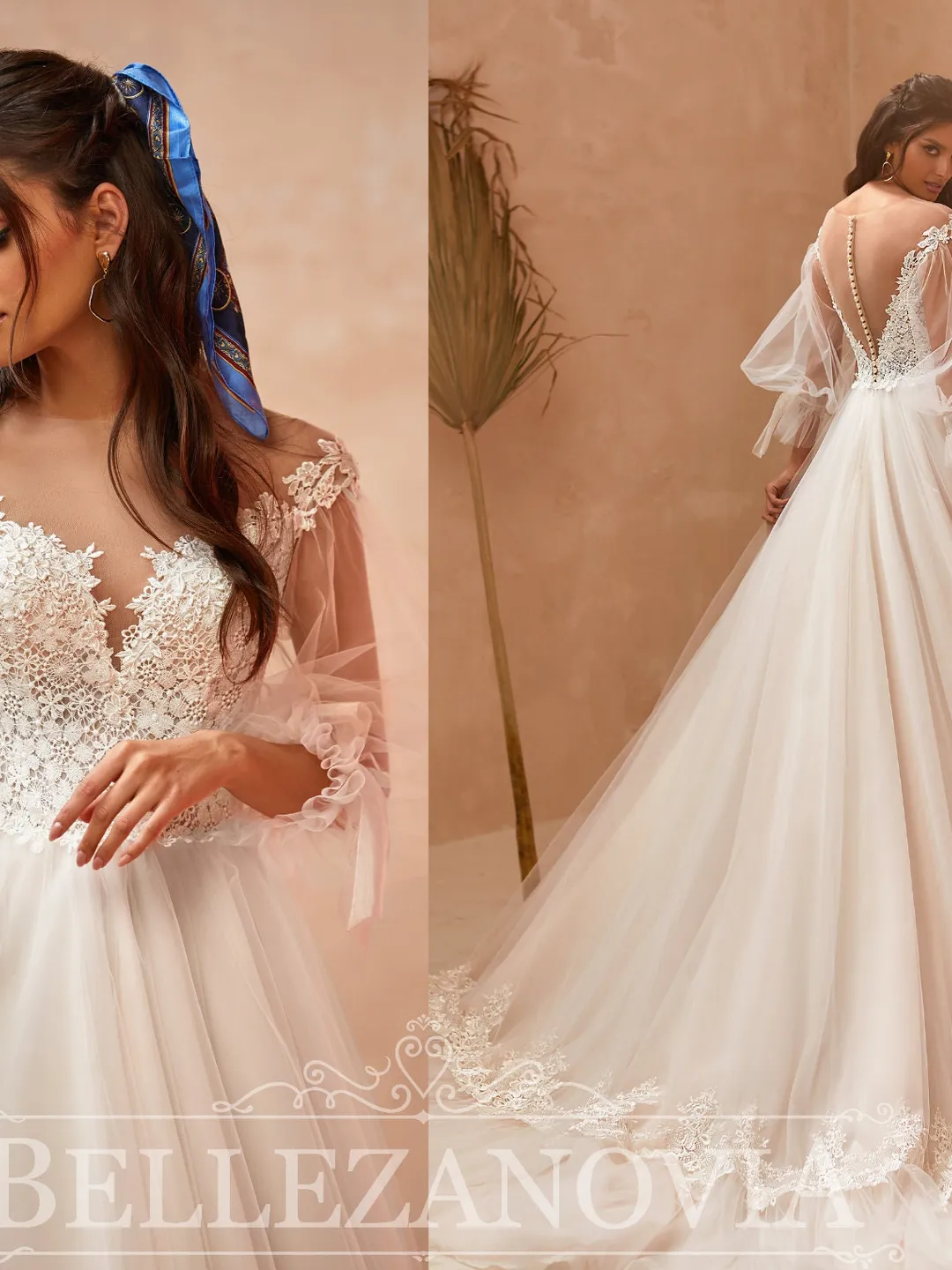 Wedding dress Beautiful Ivory Bridal Gown Lush Sleeves Dress Wedding dress long sleeves Individual size wedding dress Sleeve Wedding dress