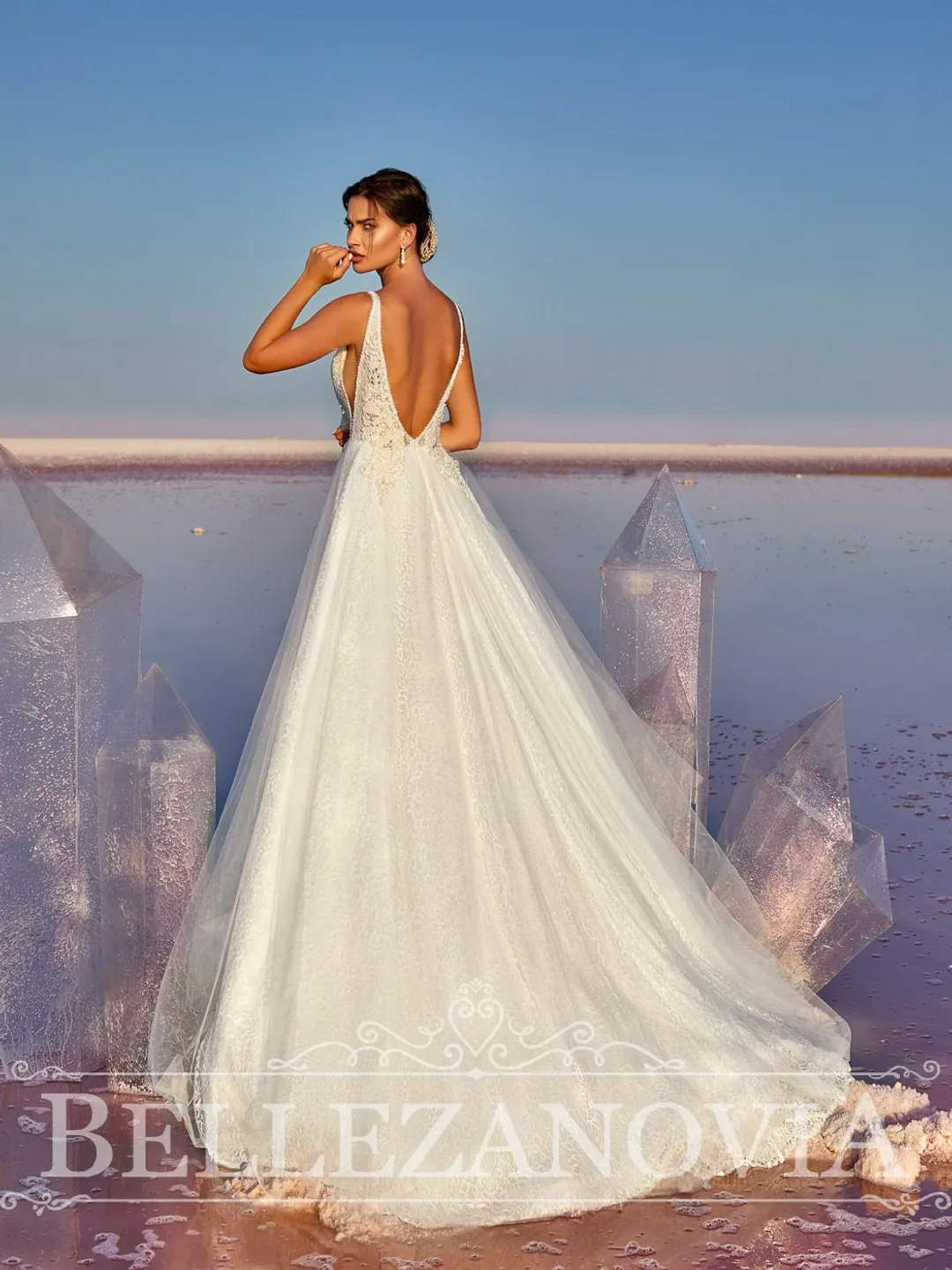 beach style wedding dresses Vintage Lace Wedding Dress Sexy Boho Ivory Beach Wedding Dress # SD082 –  SELINADRESS