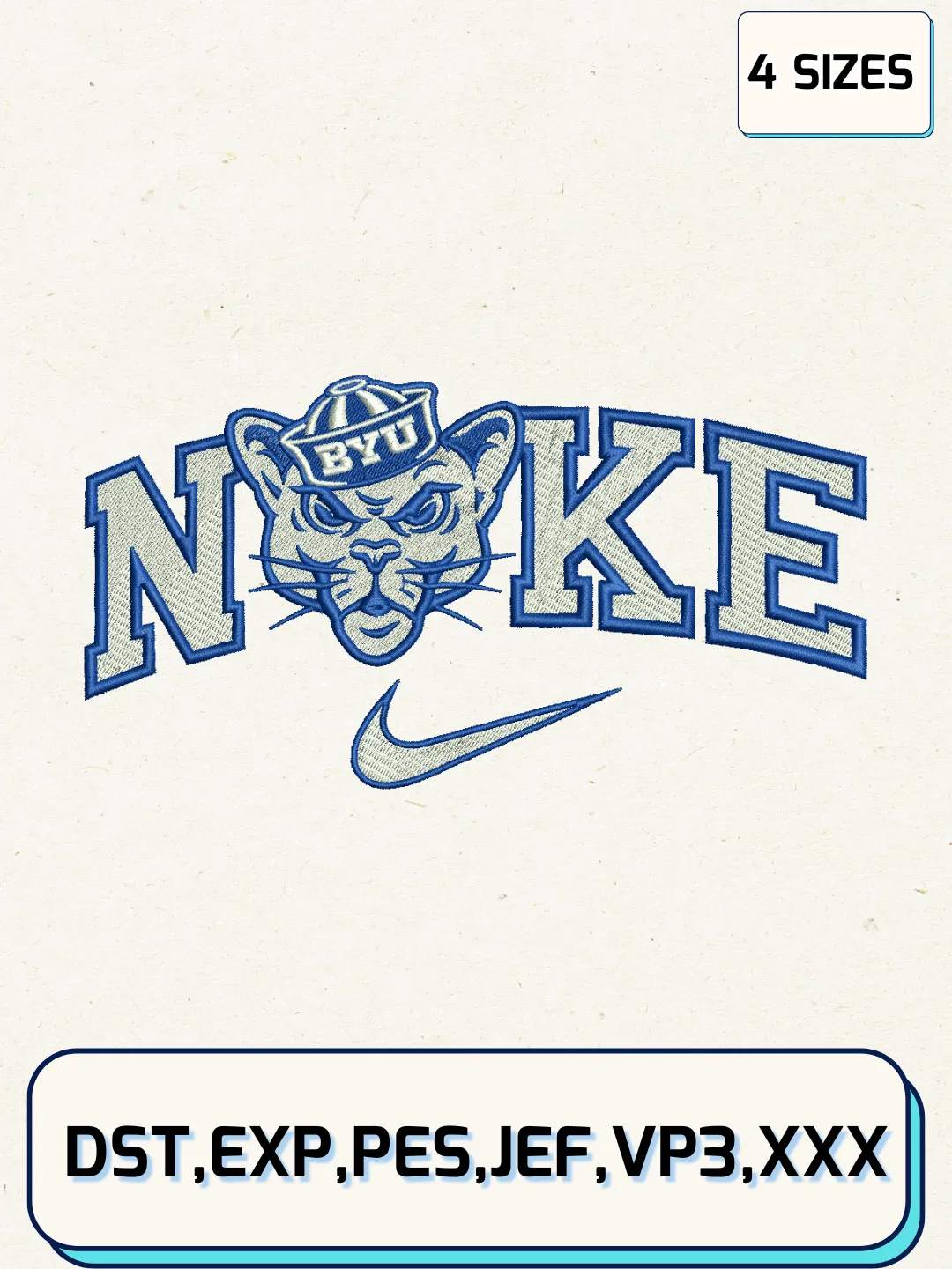 Split File:logo Nike Houston Cougars Logos Embroidery Design Files, NCAA Logos ...