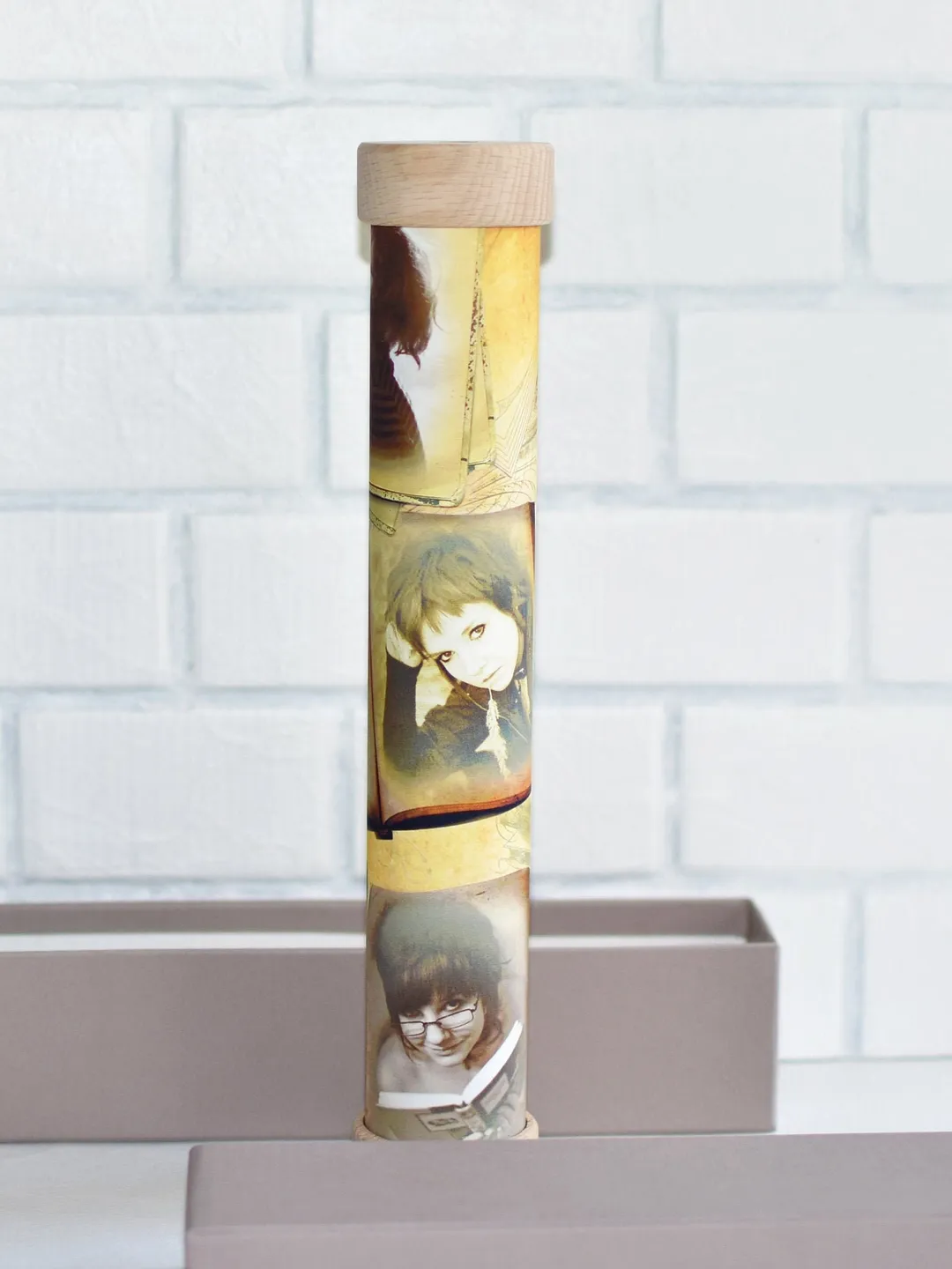 Booklover personalized gifts, custom photo bookworm gift, kaleidoscope, gifts for writers.