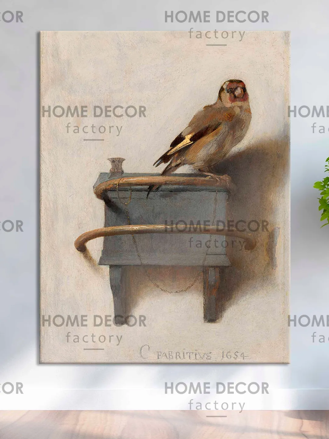 The Goldfinch by Carel Fabritius Canvas print, Goldfinch Giclee Canvas ...