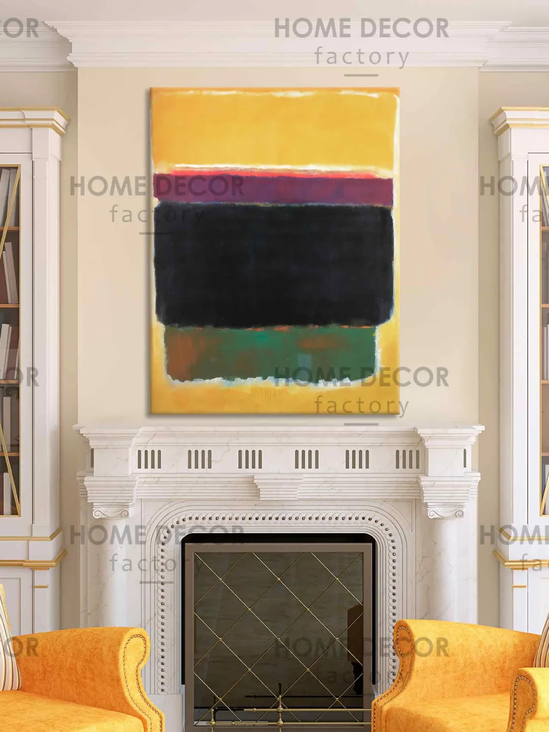 MARK ROTHKO red yellow canvas print Abstract rothko art print Paintings ...