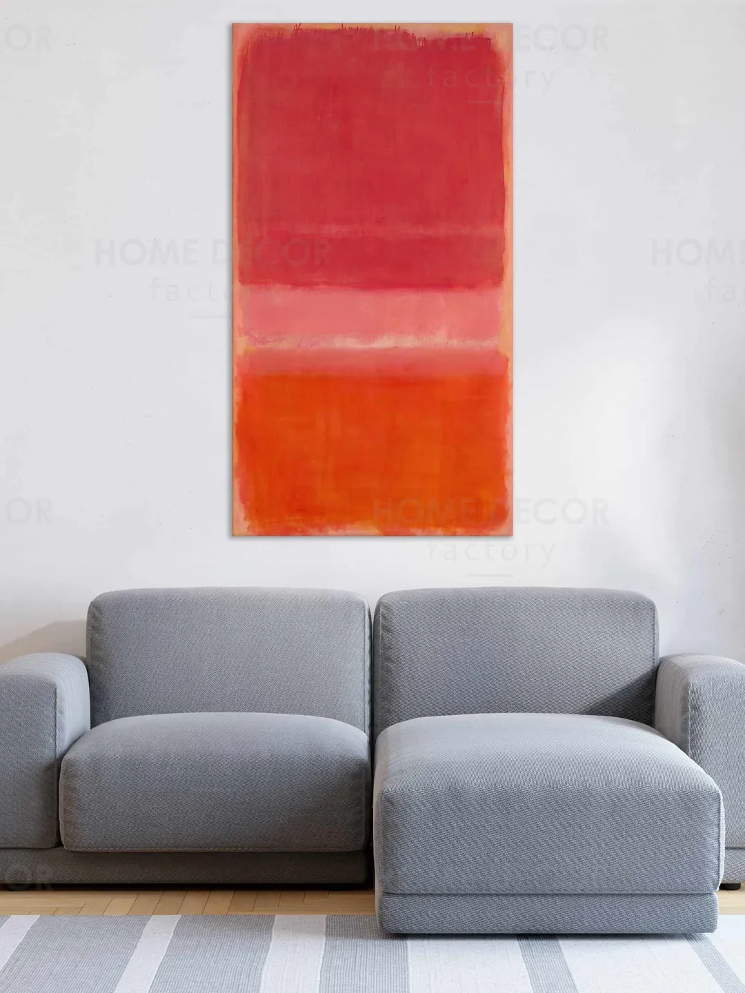Mark Rothko Red Pink Orange Exhibition Poster Wall art Modern wall decor Modern painting Reproduction Abstract expressionism