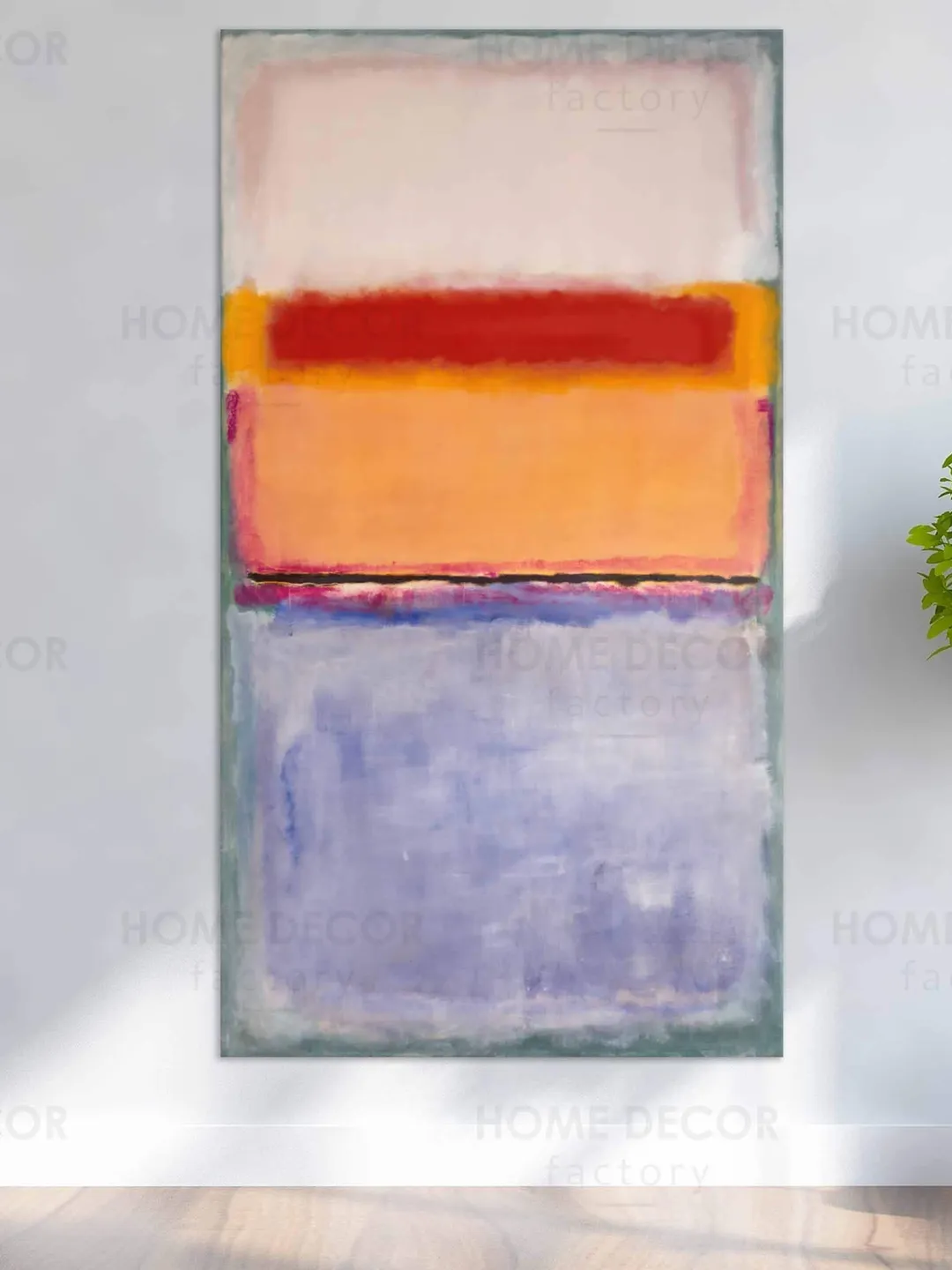 Mark Rothko Orange lavender red white Art After 1945 canvas print Abstract painting Modern wall decor Modern Rothko poster Exhibition