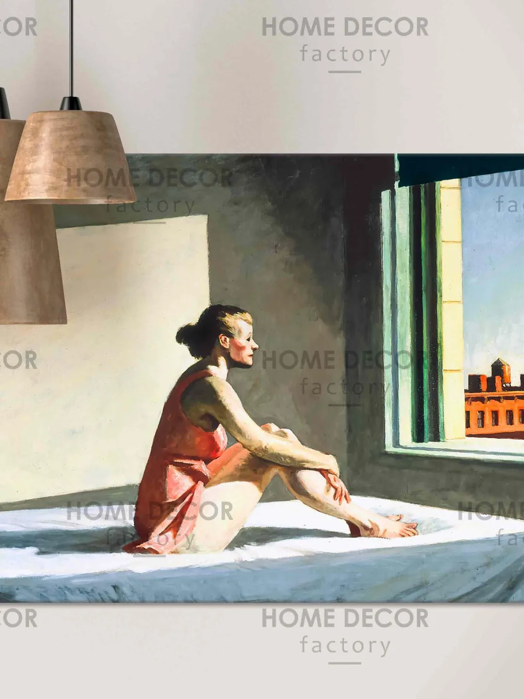 Morning Sun Edward Hoppe Wall decor Edward Hopper Print Canvas Home decor Edward Hopper retro poster Exhibition Poster Artist decor Large