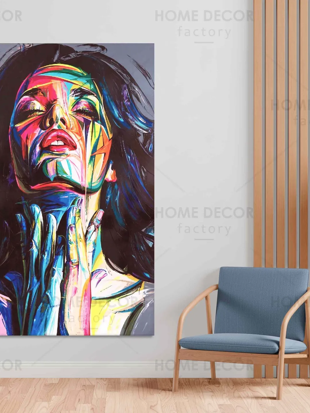 Abstract Colorful Woman Canvas Print Poster Pictures Wall Art Abstract Nordic Girl Home Decoration Modern Art Conеmporary woman portrait Art