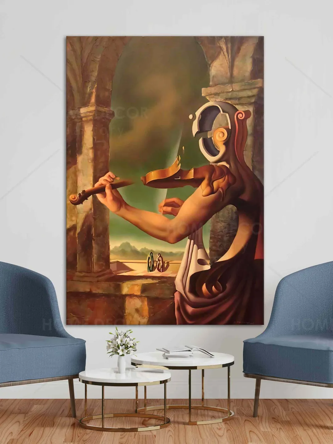 Music at Night and Other Essays Art Vito Campanella Surrealist Canvas Art Abstract Wall Decor Modern Abstrac Vintage Exhibition Canvas Art