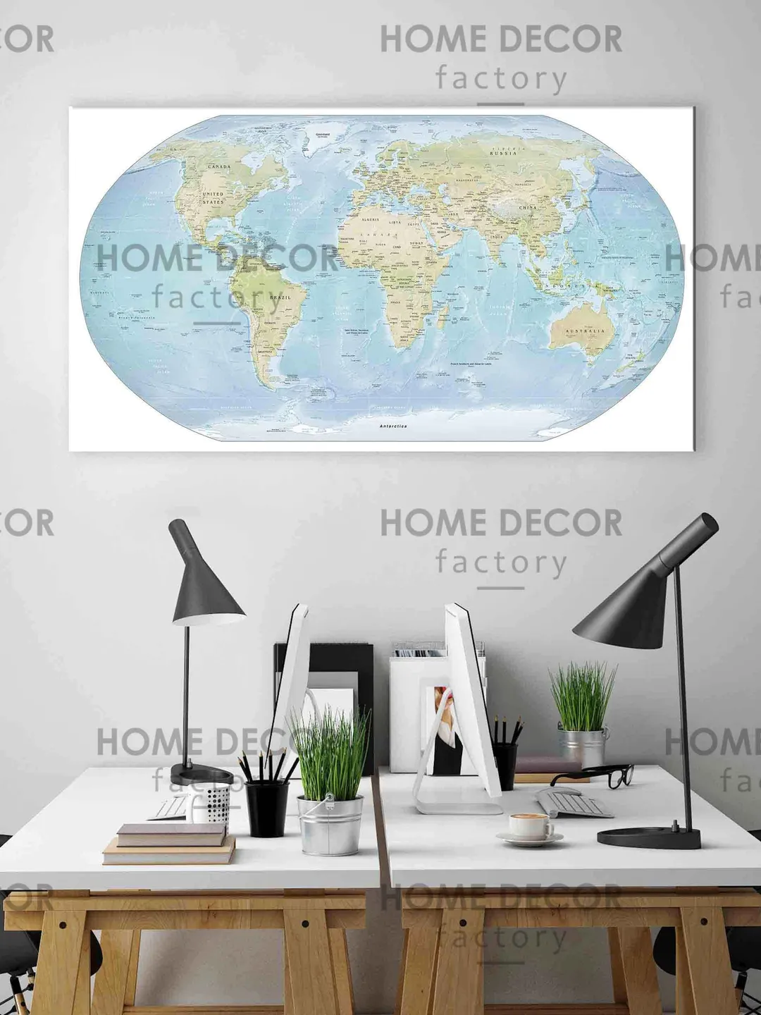 World Map Anniversary Gift for Him World Map canvas print, World Map Wall Art, Modern World Map , Wedding Gift, Personalized Travel Map