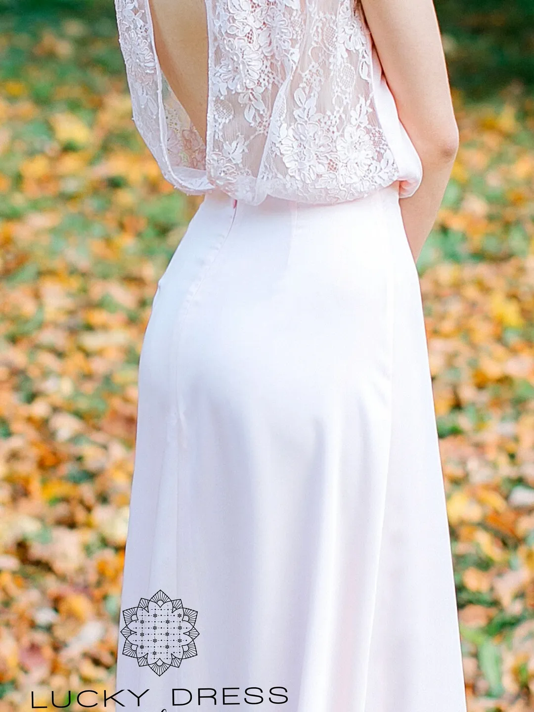 strapless open back dress White Pleated Bell Sleeve Gown by Cinderella Divine CD242W main image 0