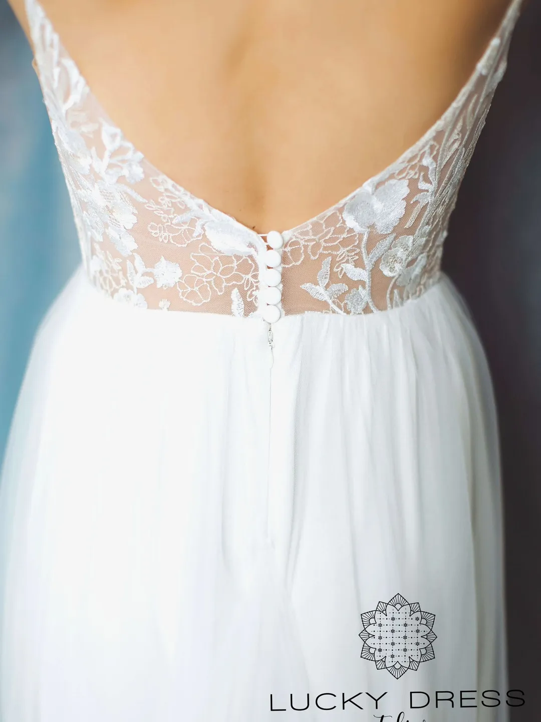 Boho wedding dress champagne Bohemian wedding dress spaghetti straps Hippie wedding dress tulle Lace wedding dress custom Sexy dress /Gliese