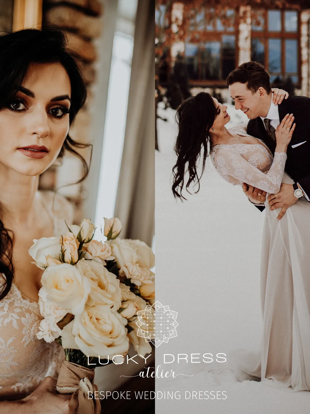 Long sleeve wedding dress illusion Winter wedding dress Bridal gown Flowy wedding dress boho Floral wedding dress lace Custom dress /Olympia