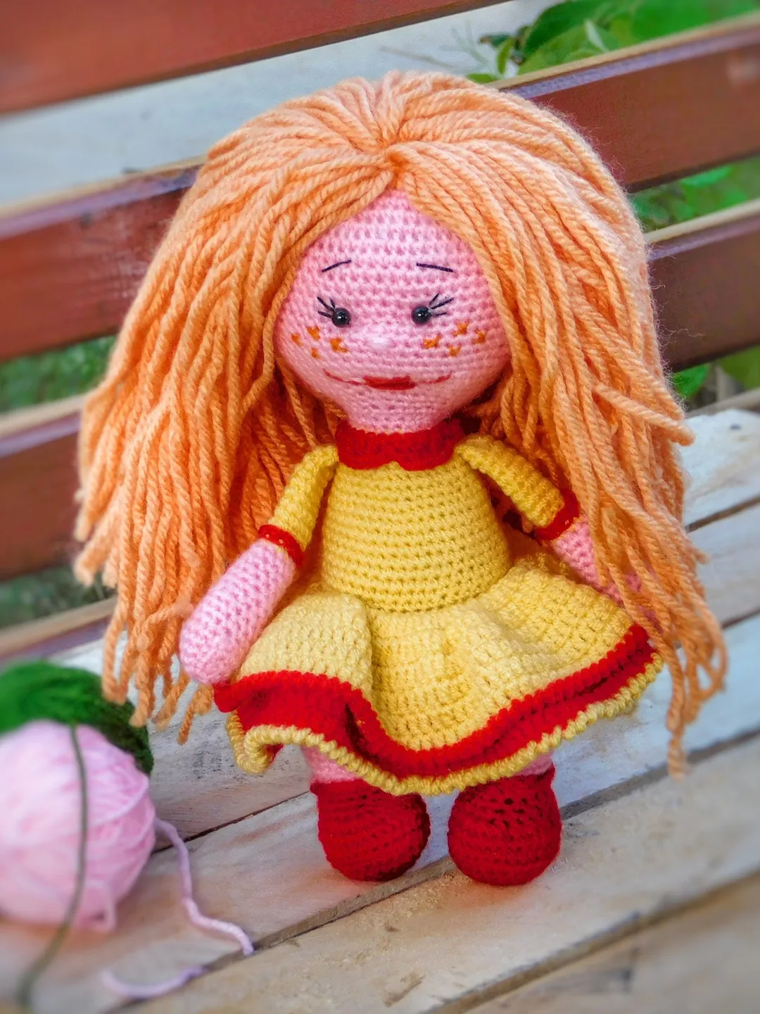 crochet doll handmade toys amigurumi doll custom toys stuffed amigurumi toys babygirl doll knitted doll yellow dress doll girl toys cute toy
