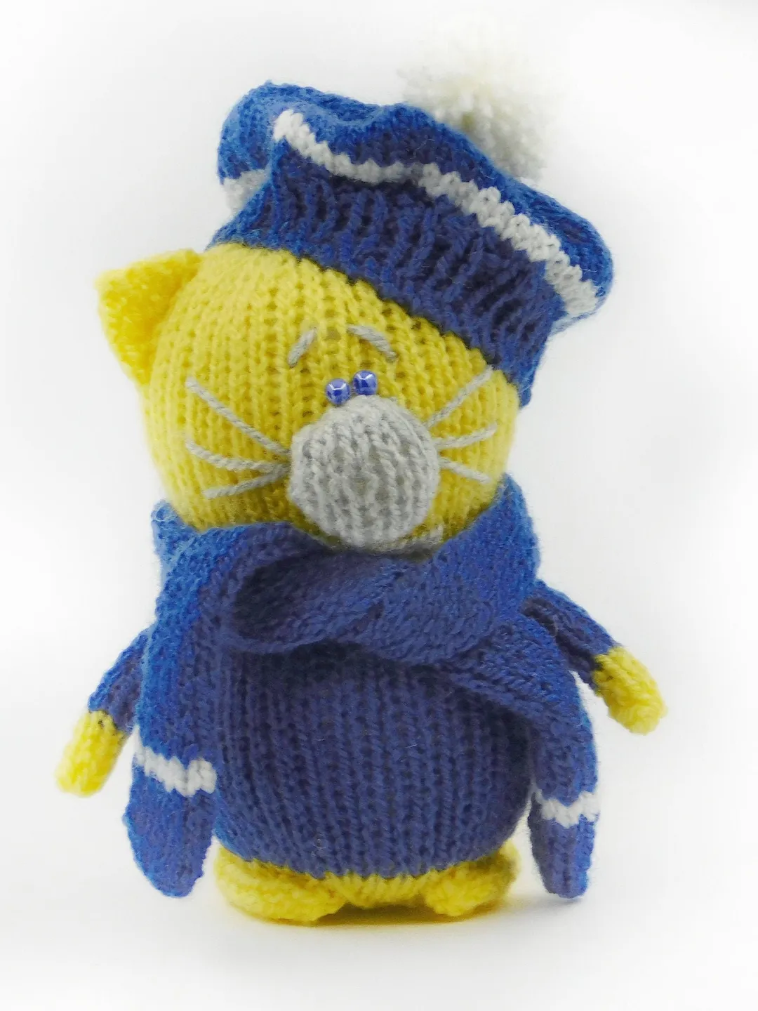 Knitted cat boy amigurumi animal toys handmade cat toy custom toys amigurumi cat boy cat doll hand made cat doll stuffed cat boy small toys