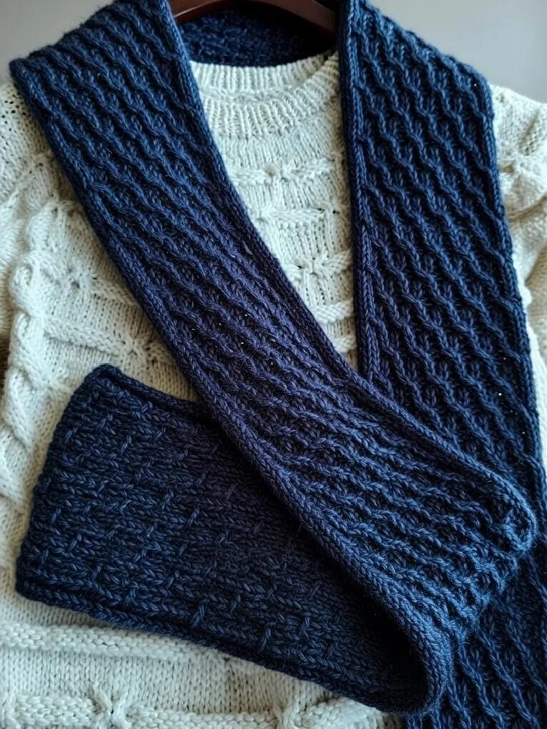 Cross Scarf Knitting Pattern PDF | Cable Knit Scarf Pattern | Beginner ...