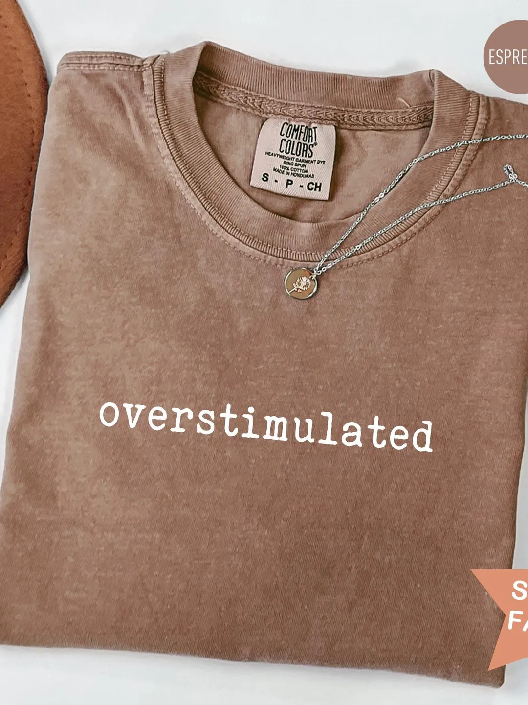 Comfort Colors® Overstimulated T-Shirt: Minimal Aesthetic Introvert Shirt, Anxiety Tee
