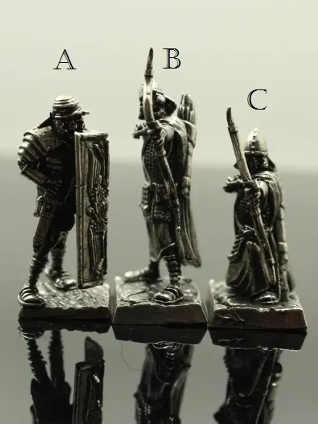 ancient warriors, copper miniature 36mm scale, Tabletop Wargaming miniature figure