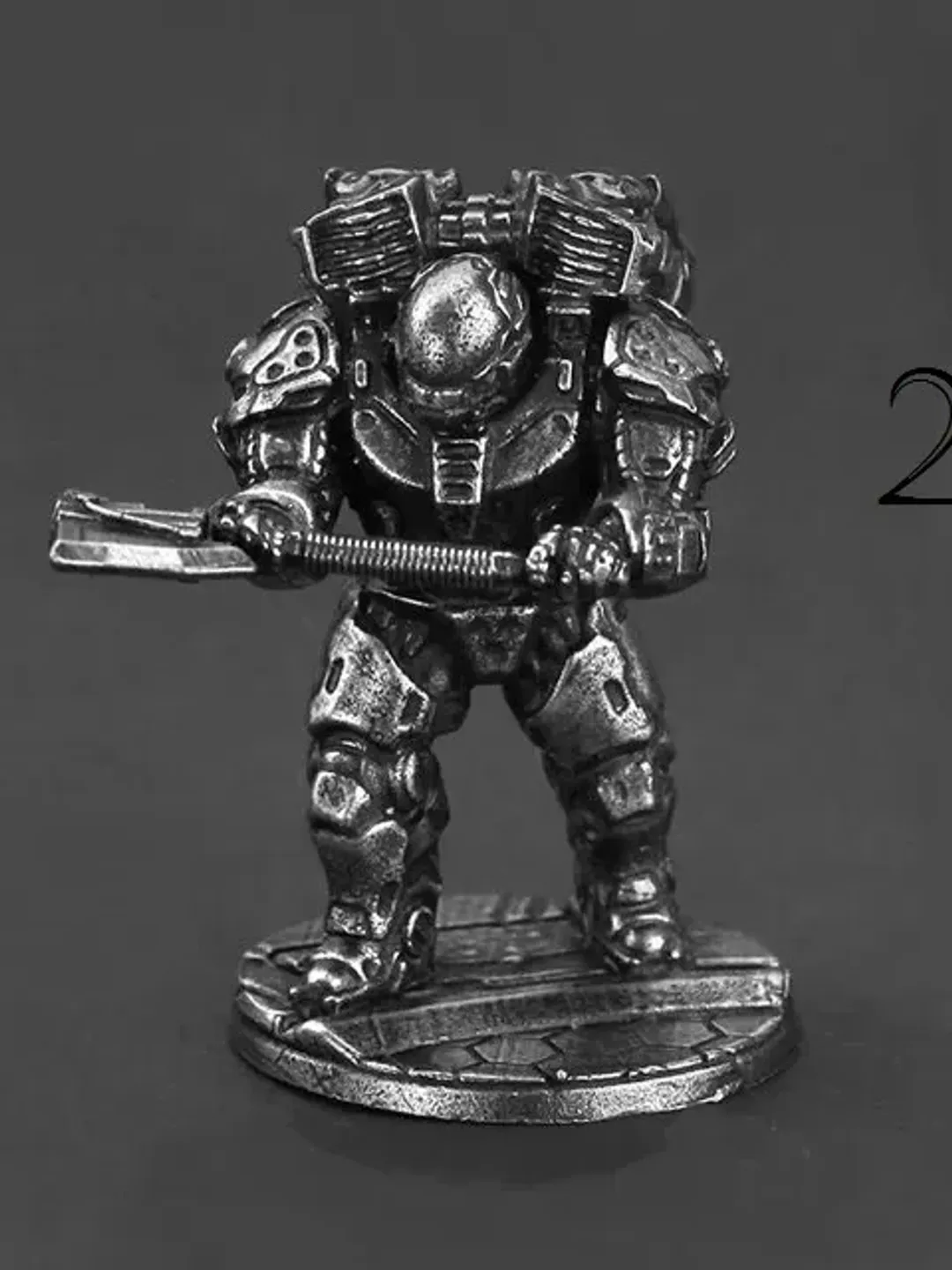 Cyberpunk Style warriors, tabletop wargaming fantasy miniature figures, metal toy soldiers