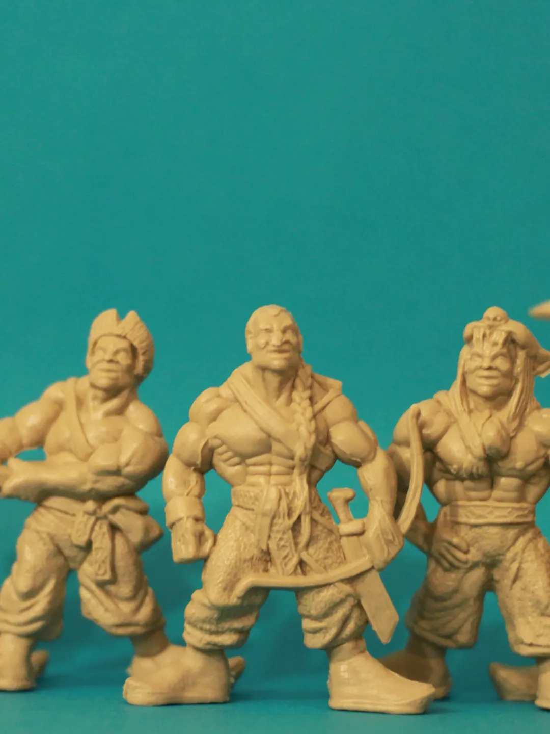 Mongol warriors, Miniatures 54mm scale, Tabletop Wargaming miniature figures, toy soldiers