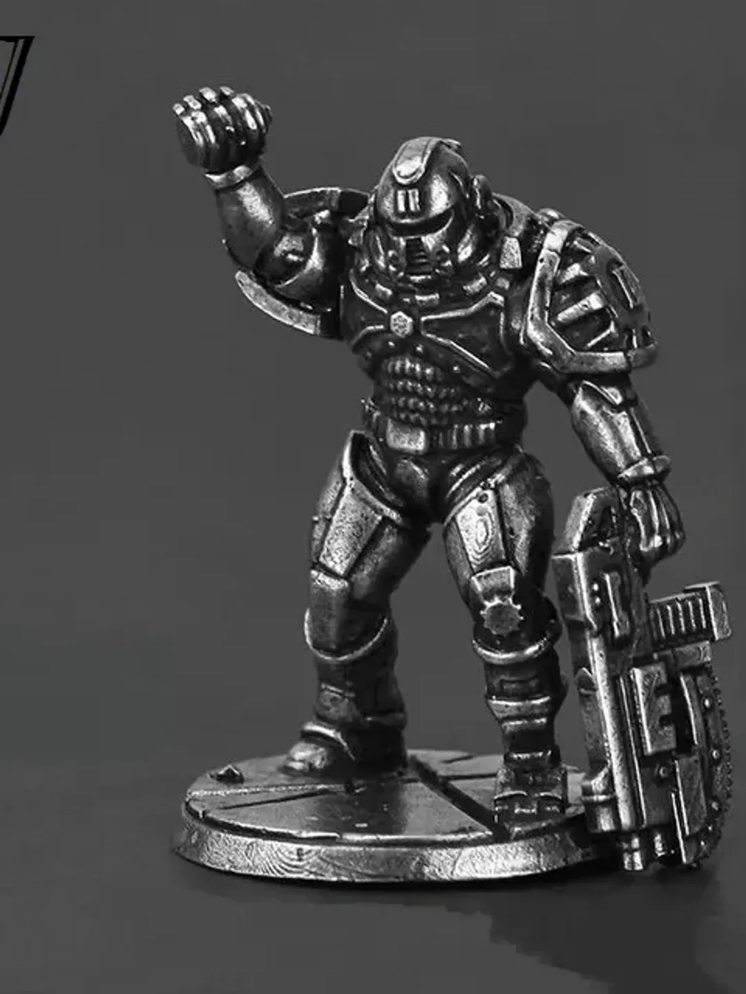 Cyberpunk Style warriors, tabletop wargaming fantasy miniature figures, metal toy soldiers