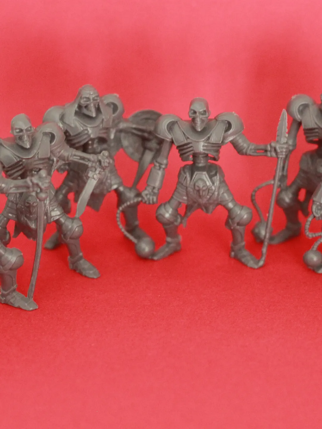 Skeletons, Miniatures 54mm scale, Tabletop Wargaming miniature figures, skeletons - warriors, toy soldiers