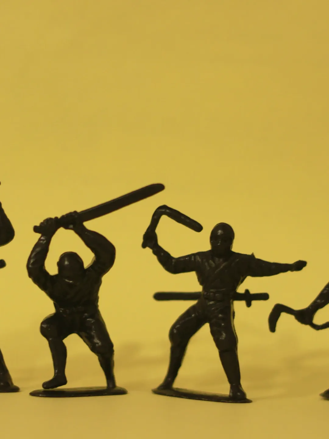 Ninja, Miniatures 54mm scale, Tabletop Wargaming miniature figures, Ninja warriors, toy soldiers