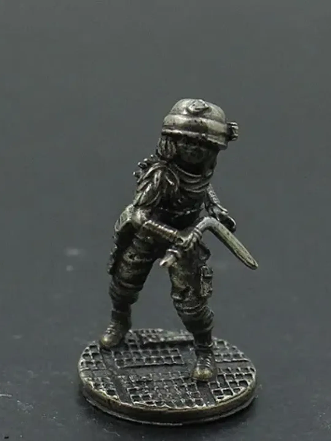Cyberpunk Style warriors, tabletop wargaming fantasy miniature figures, metal toy soldiers