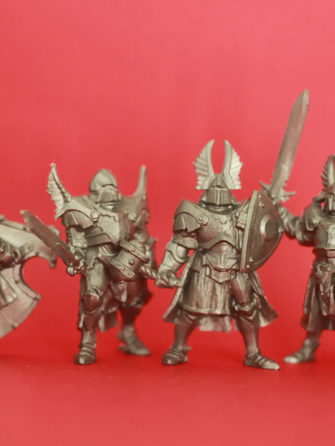 knights paladins, Miniatures 54mm scale, Tabletop Wargaming miniature figures, fantasy warriors, toy soldiers.