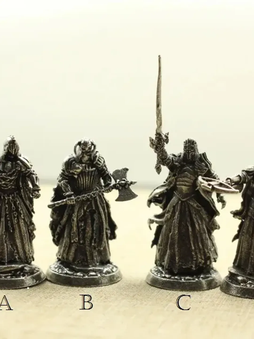 Legion Wraith, copper miniatures 36mm scale, Tabletop Wargaming fantasy miniature figures.