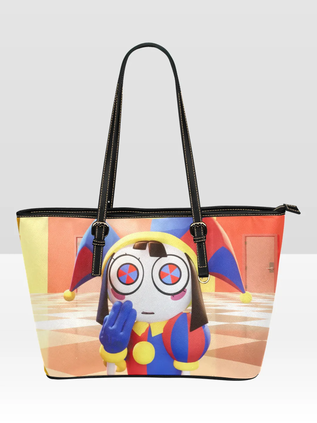 Tadc Pattern Backpack The Amazing Digital Circus TADC Leather Tote Bag