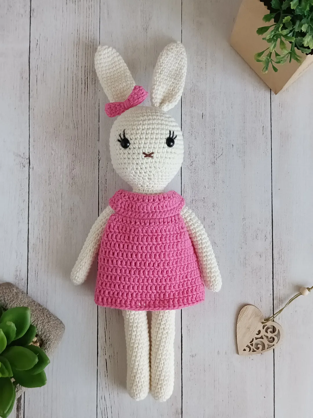 Personalized stuffed bunny, gift for 3 or 5 years old girl, baby girl gift plushie,  stuffed bunny in dress as gift