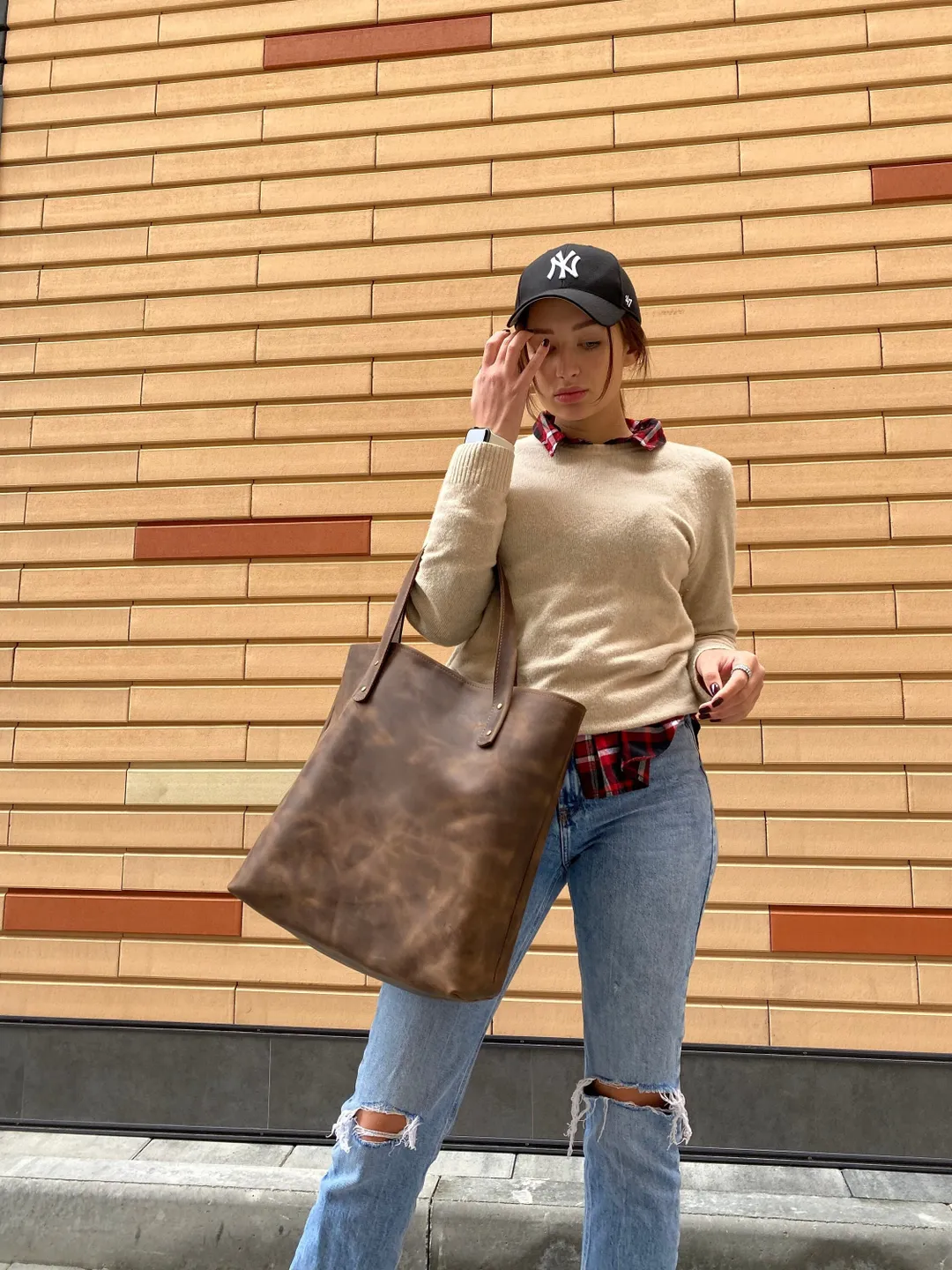 Leather shopper bag Leather tote bag Handmade bag Large tote bag Shoulder tote bag Tote bags for women Leather tote bags