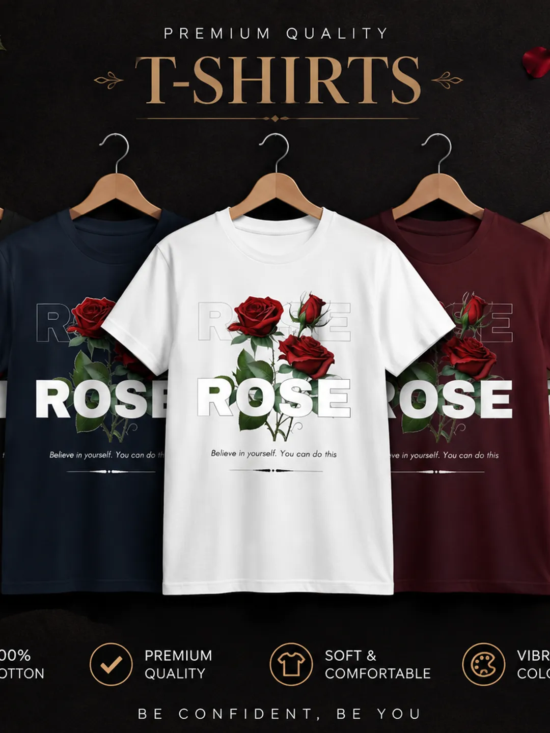 Rise Rose Motivational Floral Design.