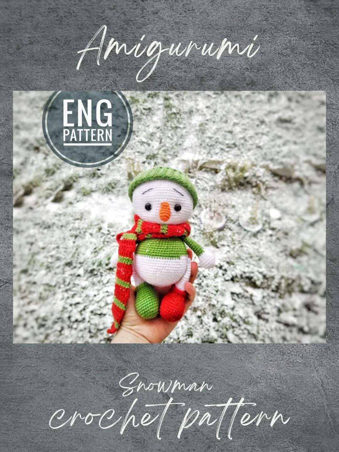 Snowman crochet pattern. PDF Crochet white Christmas Snowman in clothes.Amigurumi pattern. Tutorial DIY holiday gift