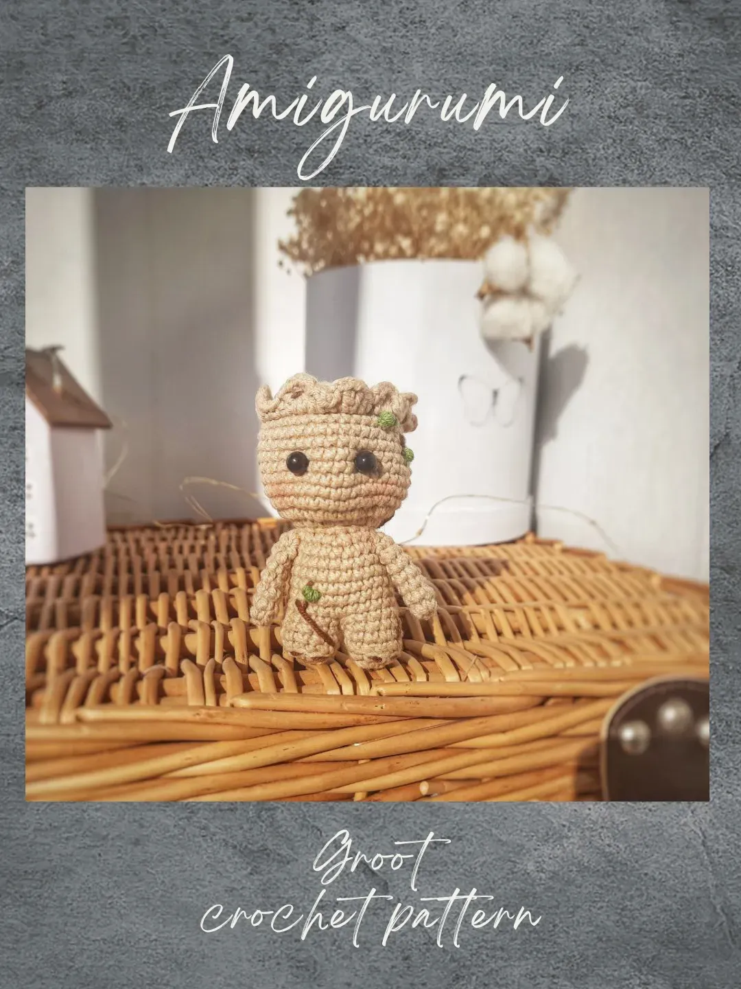 Groot Crochet pattern. Miniature Groot toy pattern. Amigurumi Crochet pattern Groot toy from marvel/ds comics PDF.