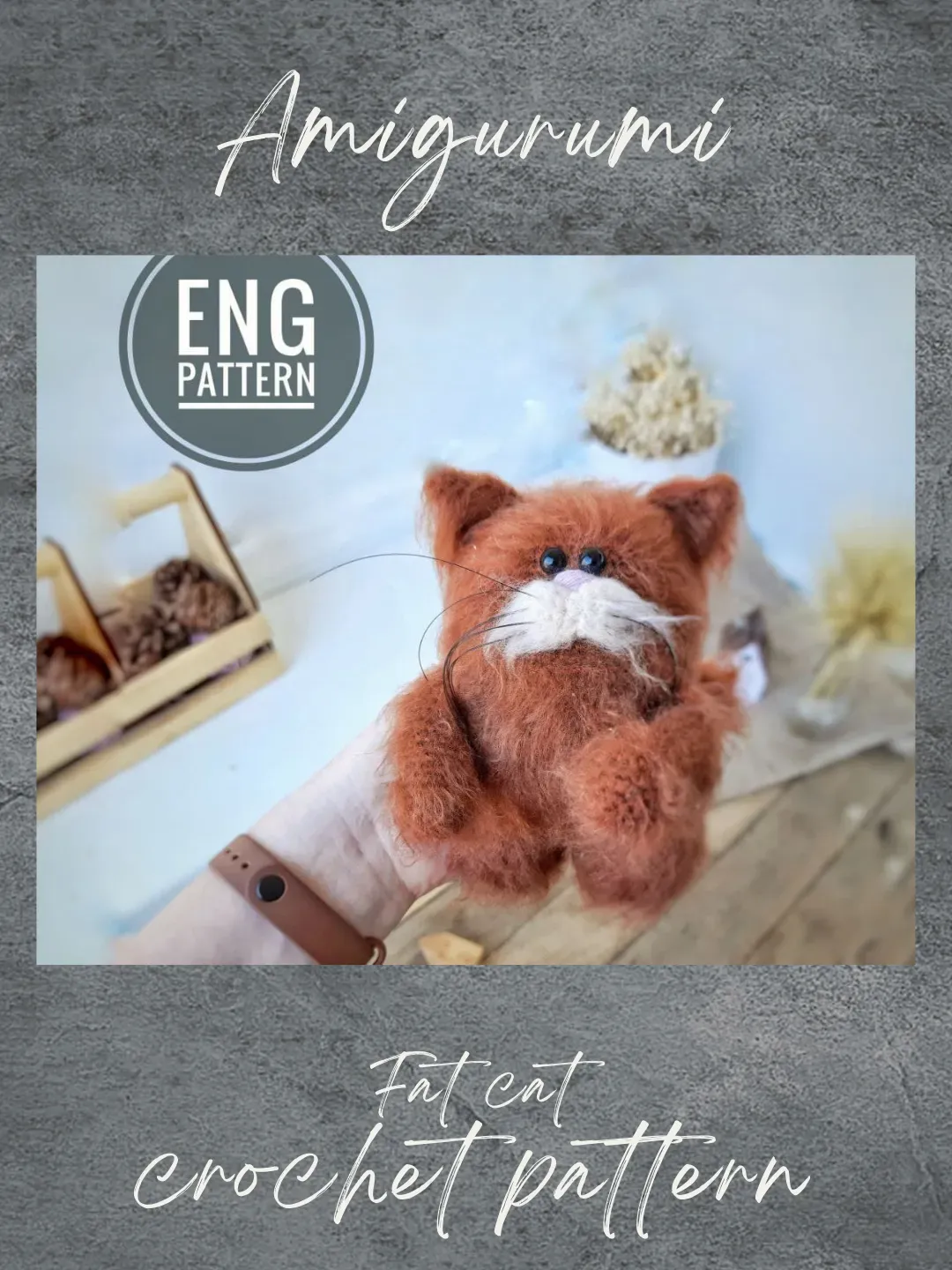 Amigurumi Cat crochet pattern. Puffy cat pattern. crochet fat kitty plush easy pattern toy. Amigurumi kitty