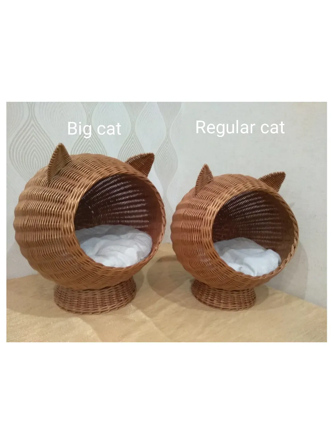 Cat bed cute Wicker cat basket Cat bed for large cat Pet bed for small dogs Cat nest Pet bed basket Pet bed cute Cat bed