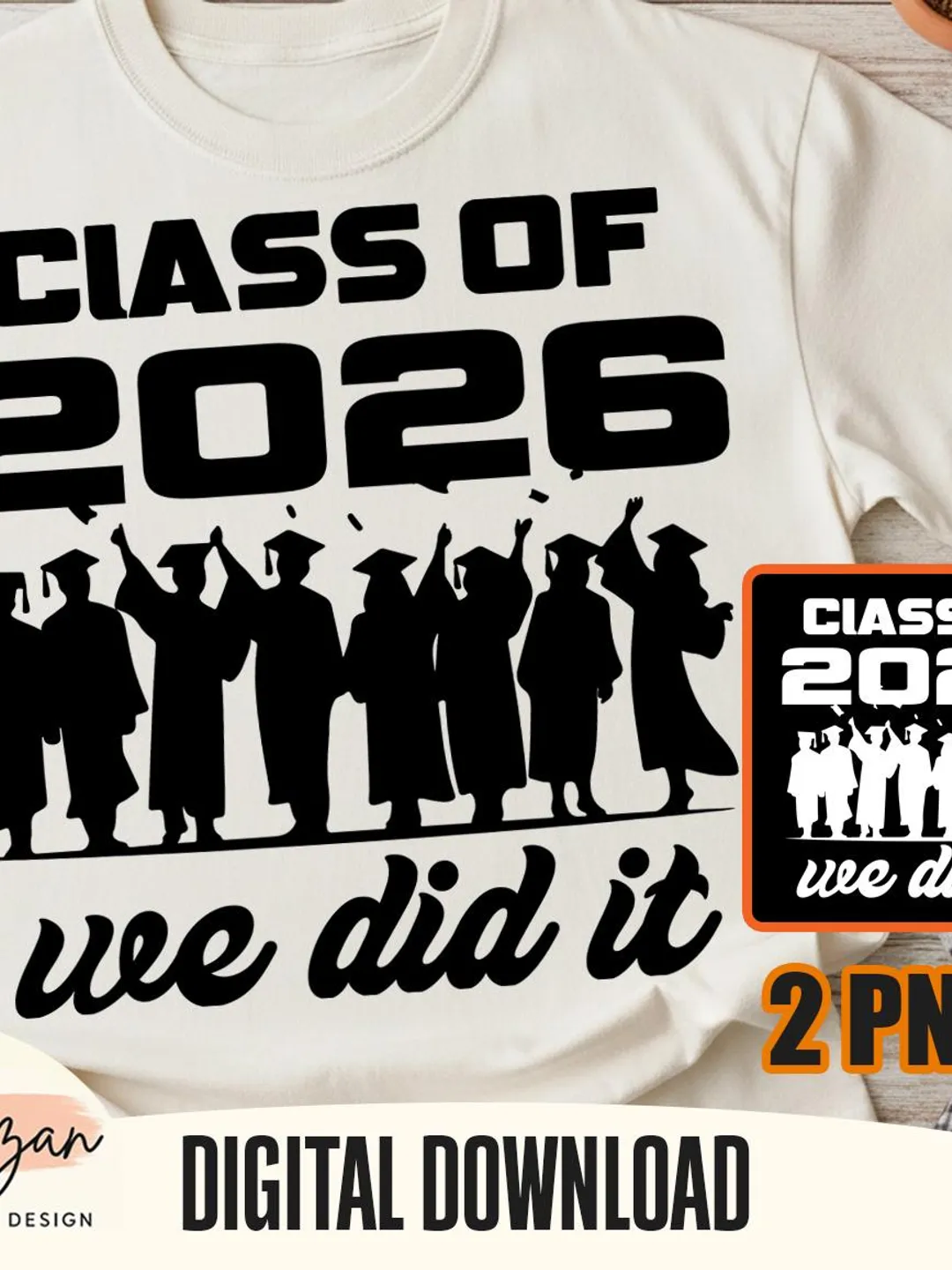 Class of 2026 Clipart – PNG | JPG | PDFFiles Graduation Cap Design for ...
