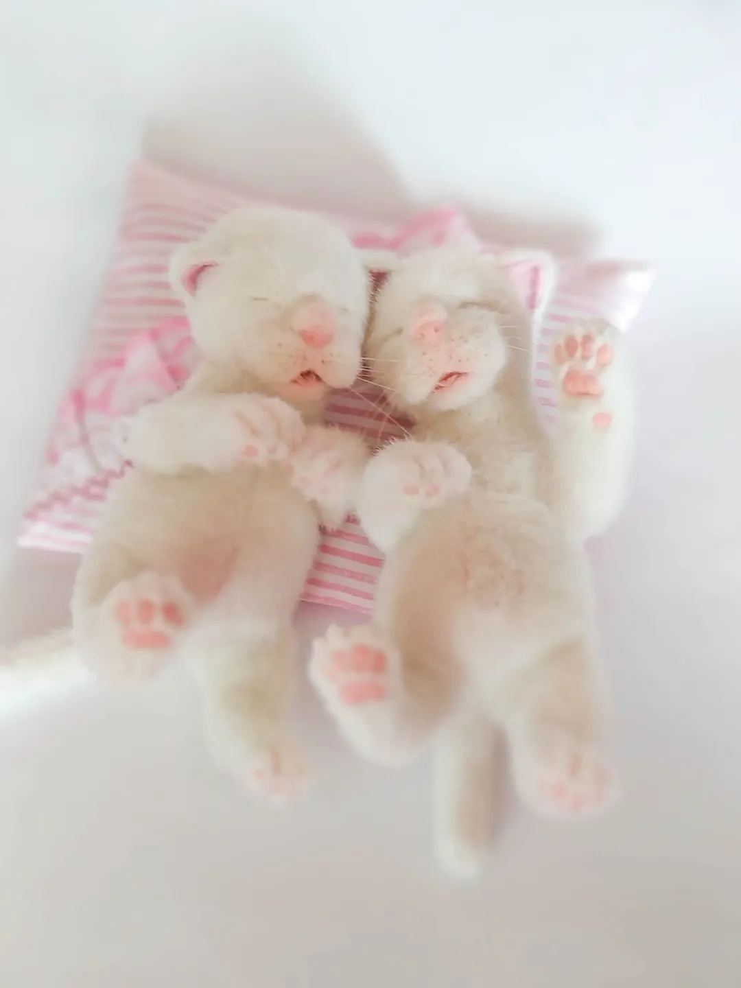 Custom plush pet portrait. Realistic stuffed cat. Realistic cat art doll