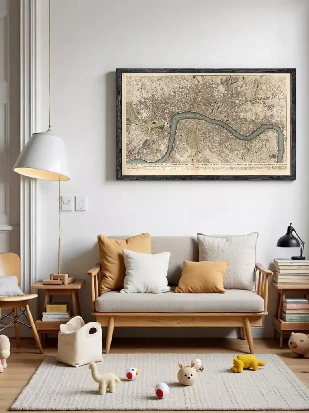 Vintage London Map 1749 | Antique Wall Art Print