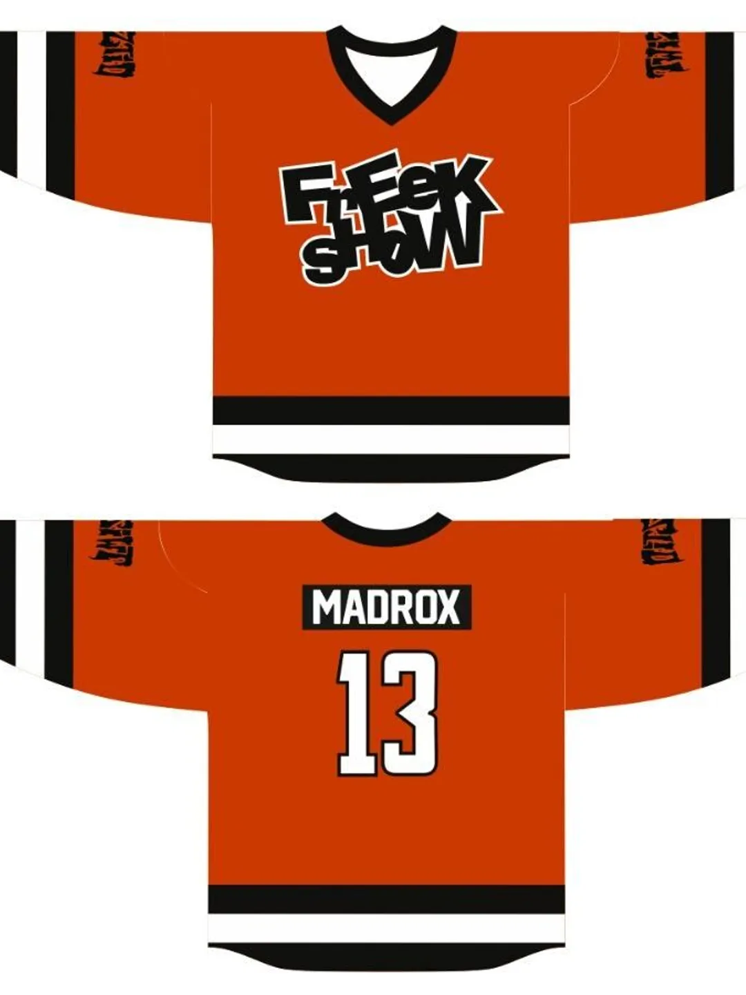 twiztid freek show madrox crew hockey sublimated jersey