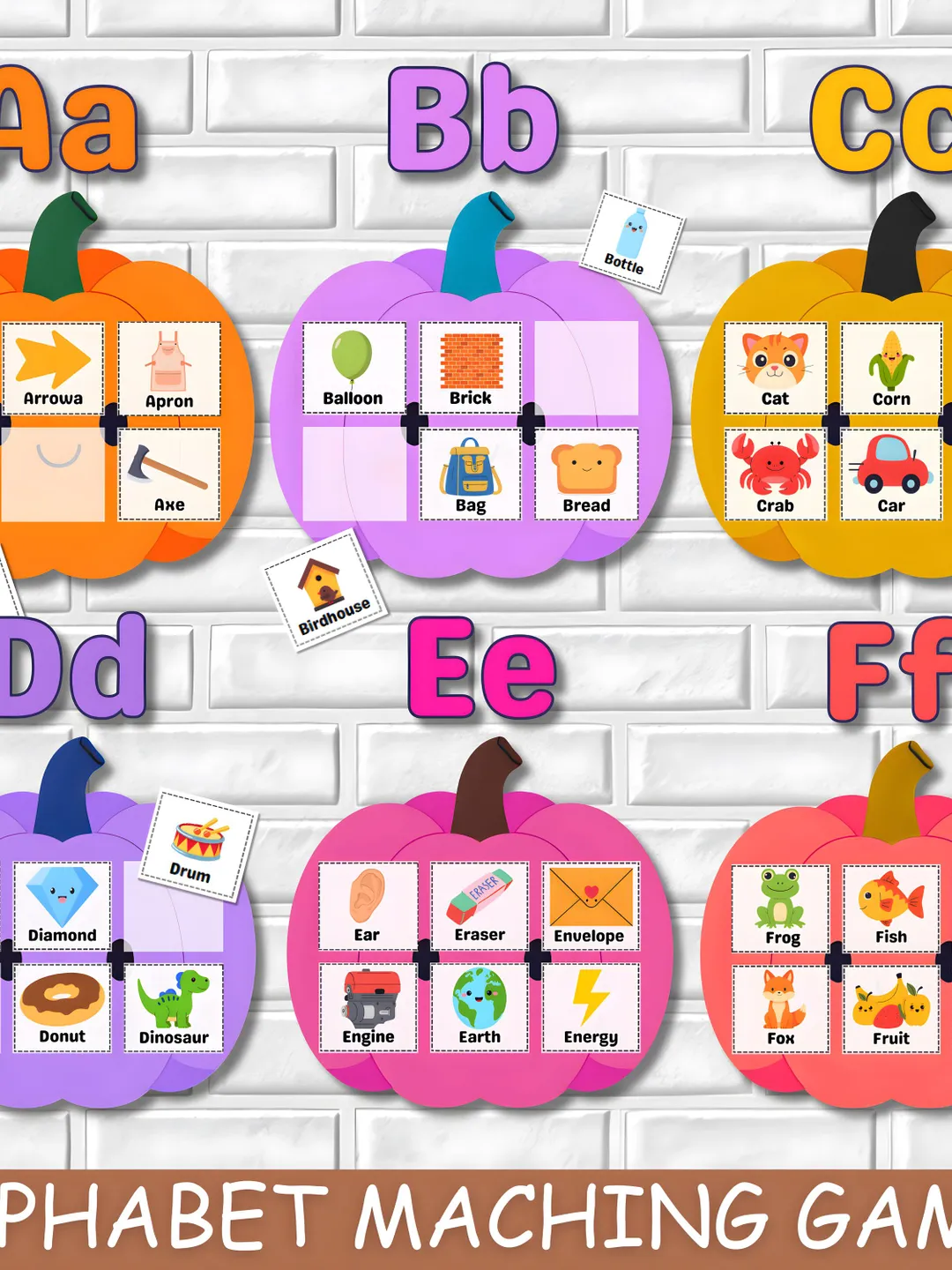 ABC Matching Activity for Kids, Homeschooler Curriculum, Pre-k ...
